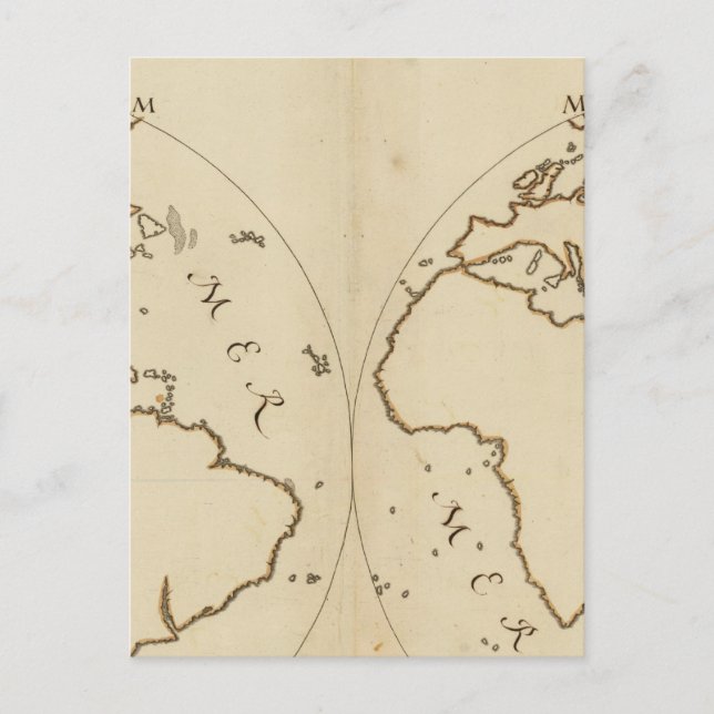 Postal Mapa mundial 2 (Anverso)