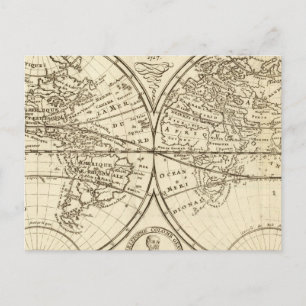 Postal Mapa Mundial 4