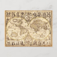 Mapa Mundial, alrededor de 1645
