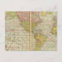 Mapa mundial con rutas marítimas