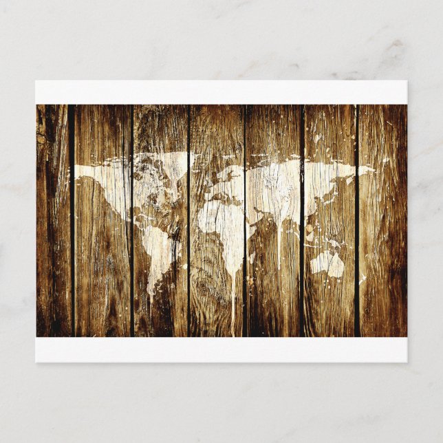 Postal mapa mundial de granos 2 (Anverso)