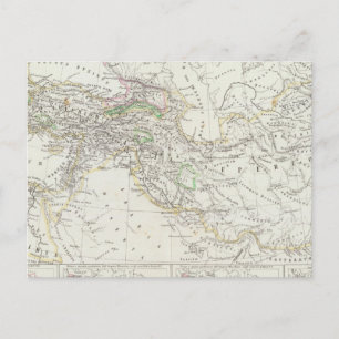 Postal Mapa Mundial del Hemisferio Oriental