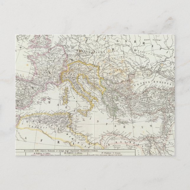 Postal Mapa Mundial del Hemisferio Oriental (Anverso)