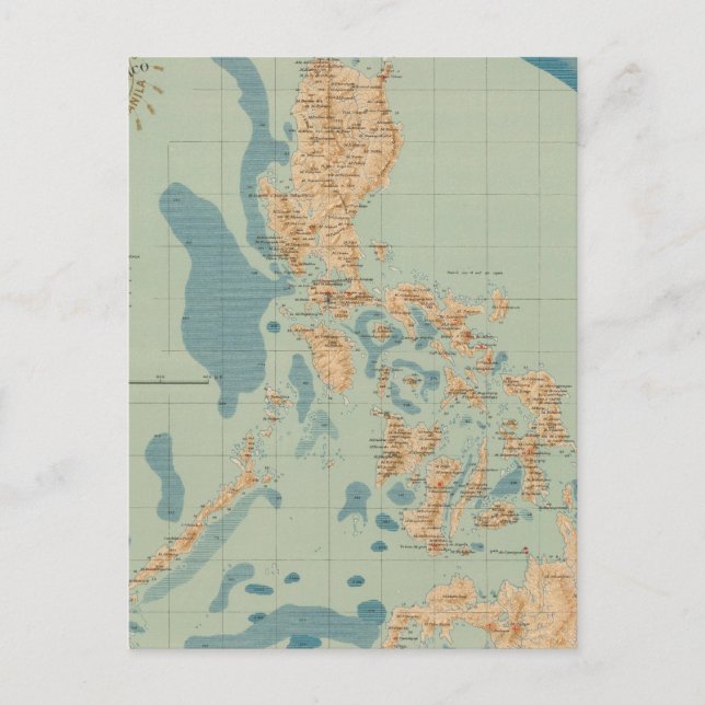 Postal Mapa no 4 orográfico (Anverso)