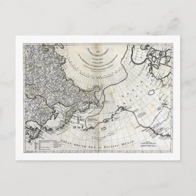 POSTAL MAPA: NORTH PACIFIC (Anverso)