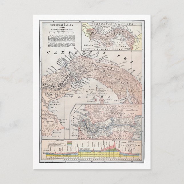 POSTAL MAPA: PANAMÁ, 1907 (Anverso)