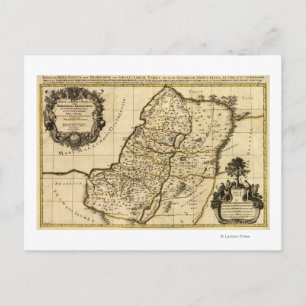 Postal Mapa Panorámico de Palestina 2