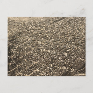 Postal Mapa pictórico vintage de Leadville CO (1882)