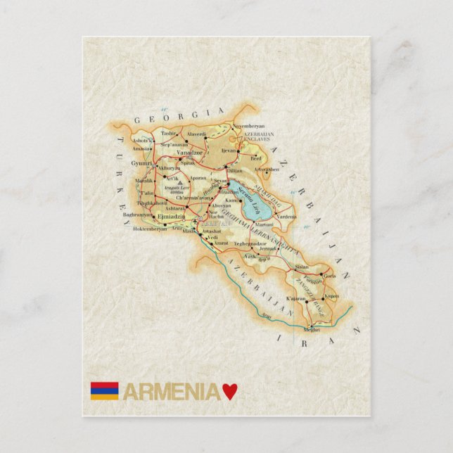 Postal MAPA POSTCARDS (HIBICIÓN DE CARTAS POSTCARDS) Arme (Anverso)