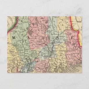 Postal Mapa principal de Mitchell