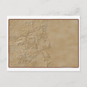 Postal Mapa topográfico de Colorado 2