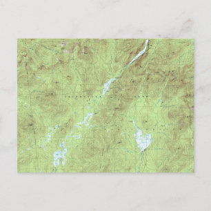 Postal Mapa Topográfico de Mount Marcy - Parque Adirondac