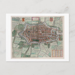 Postal Mapa vintage de Alkmaar