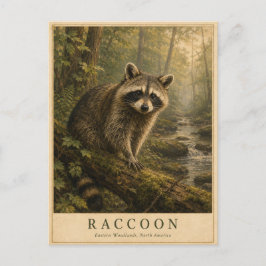 Postal Mapache Bosques del Este VINTAGE