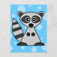 Mapache lindo del dibujo animado