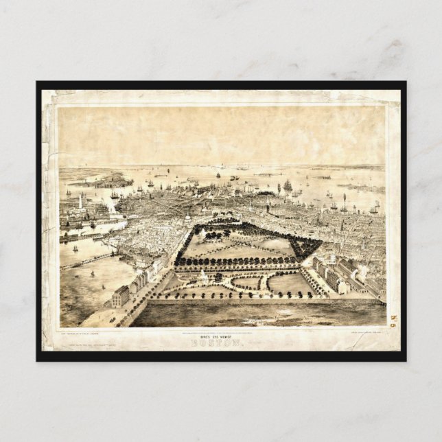 Postal Mapas Boston postales-vintage-27 (Anverso)