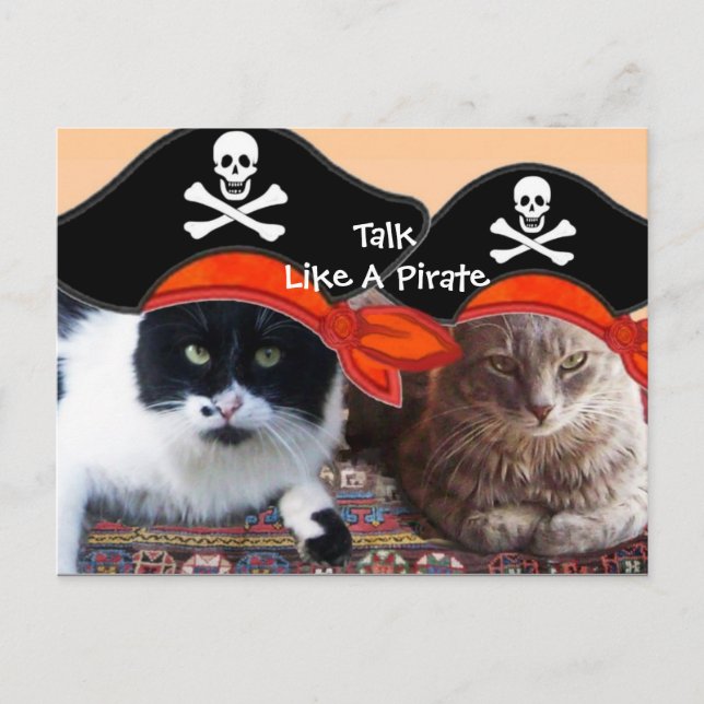 POSTAL MAPAS DE TRATAMIENTO DE PIRATAS PIRATAS Y PIRATAS  (Anverso)