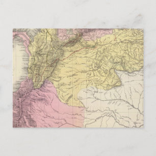 Postal Mapas históricos militares de Venezuela