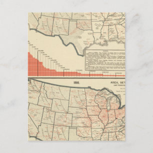 Postal Mapas temáticos de Estados Unidos