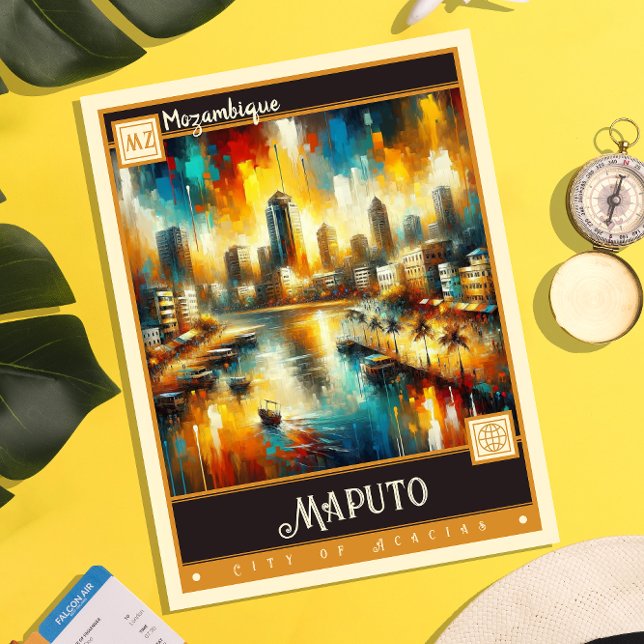 Postal Maputo (Mozambique) | Pintura de época (Subido por el creador)
