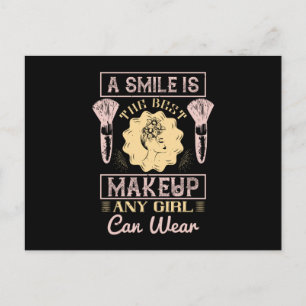 Postal Maquillaje - Una Sonrisa Es El Mejor Maquillaje