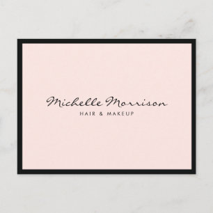 Postal Maquillaje y Belleza Rosa Vintage