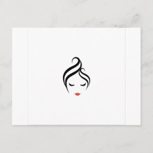 Postal maquillaje y peinado