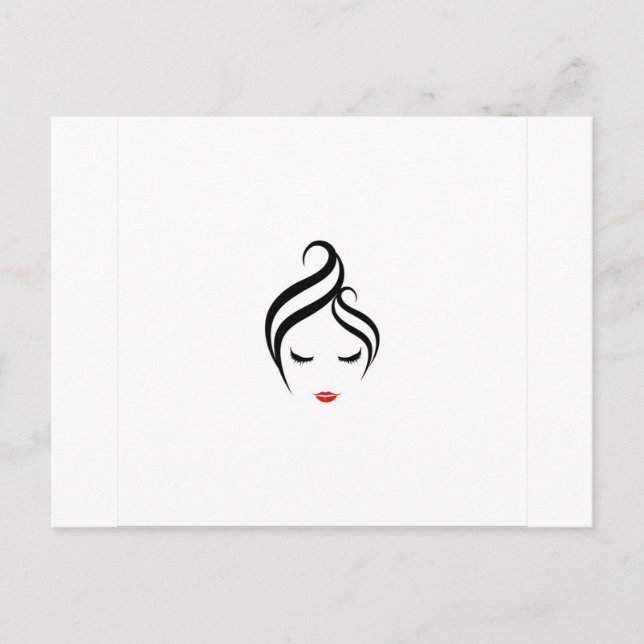 Postal maquillaje y peinado (Anverso)