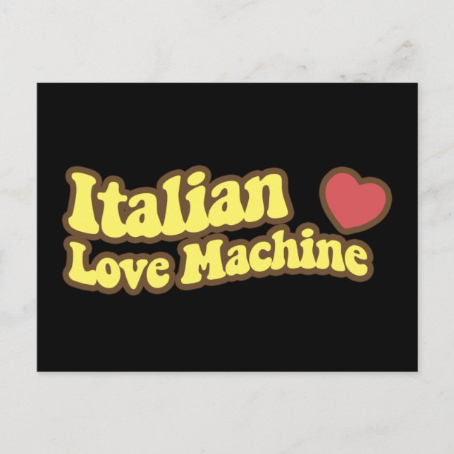 Postal Máquina de amor italiana (Anverso)