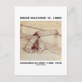 Postal Máquina de asedio (C. 1480) Leonardo da Vinci