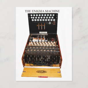 Postal Máquina de época Enigma códigos secretos militares
