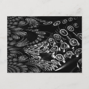 Postal Máquina de escritura fractal