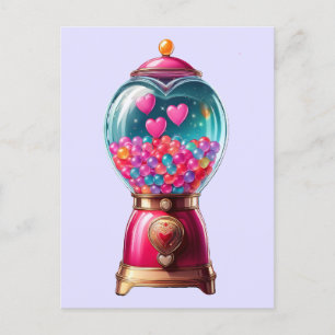 Postal Máquina de Heart Gumball