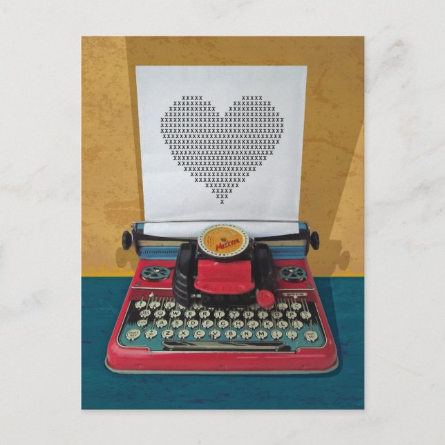 Postal Máquina de juguetes vintage retro I.T. 50s (Anverso)