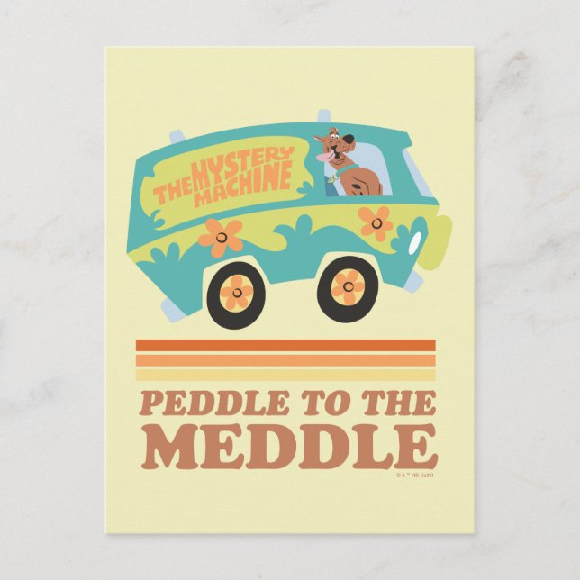 Postal Máquina de misterio Scooby-Doo "Peddle to Meddle" (Anverso)