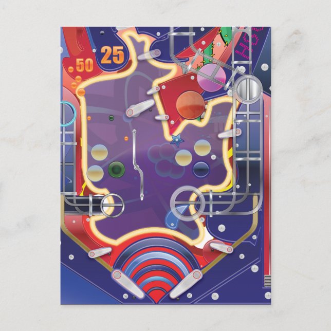 Postal Máquina de pinball de Las Vegas (Anverso)