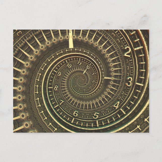 Postal Máquina de tiempo de cosecha (Anverso)
