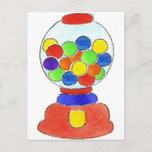 Postal Máquina Gumball