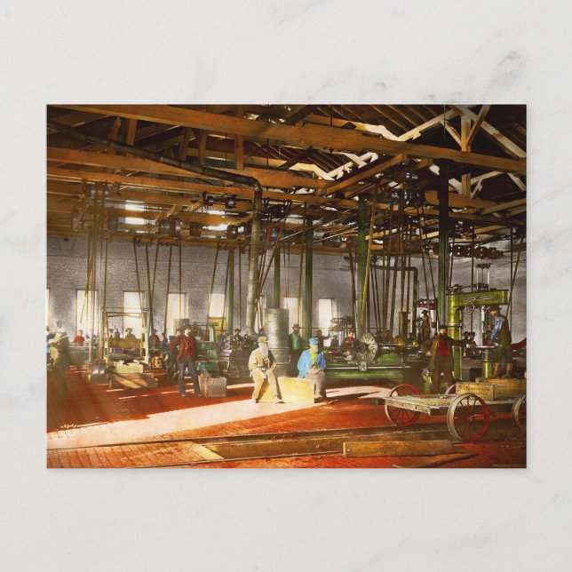 Postal Máquina - Maestrías de la nave 1868 (Anverso)