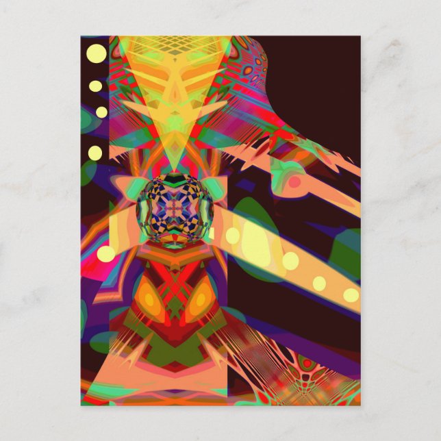 Postal Máquina musical (Anverso)