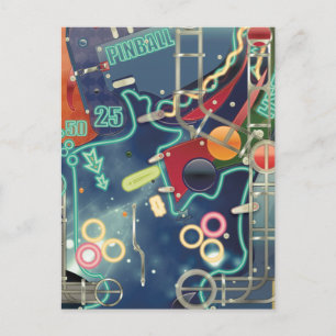 Postal Máquina Pinball de Las Vegas