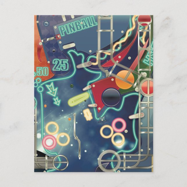 Postal Máquina Pinball de Las Vegas (Anverso)