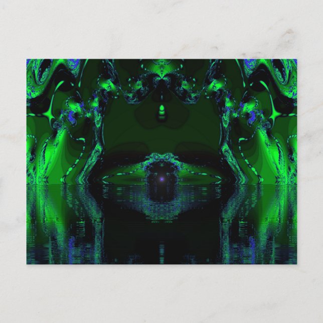 Postal Máquina verde (Anverso)