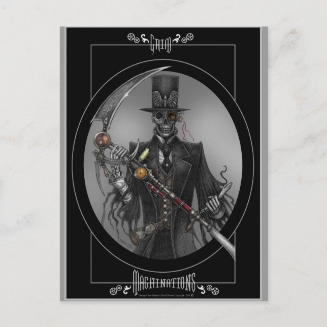 Postal Máquinas de grima (Anverso)