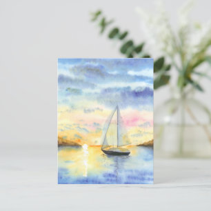 Postal Mar al atardecer