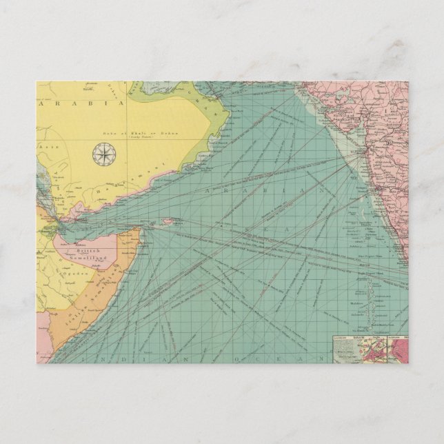 Postal Mar Árabe (Anverso)