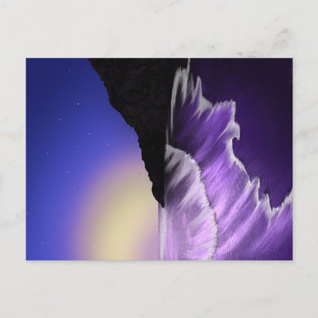 Postal Mar áspero y cielo estrellado (Anverso)