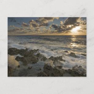 Postal Mar Caribe, Islas Caimán.  Olas rompientes 2