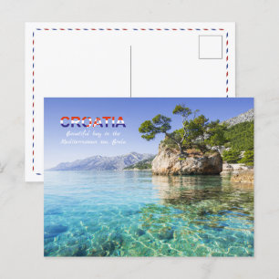 Postal Mar cerca de Brela   Dalmatia   Croacia
