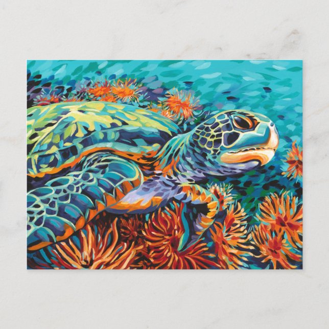 Postal Mar corazón (Anverso)